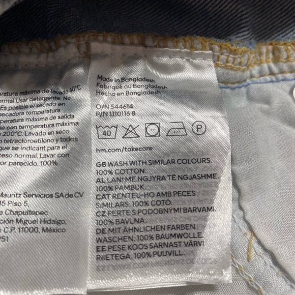 &Denim Midi Distressed Zippered Back Slit Hippie Boho Blue Jean Skirt Size XS - Picture 11 of 11